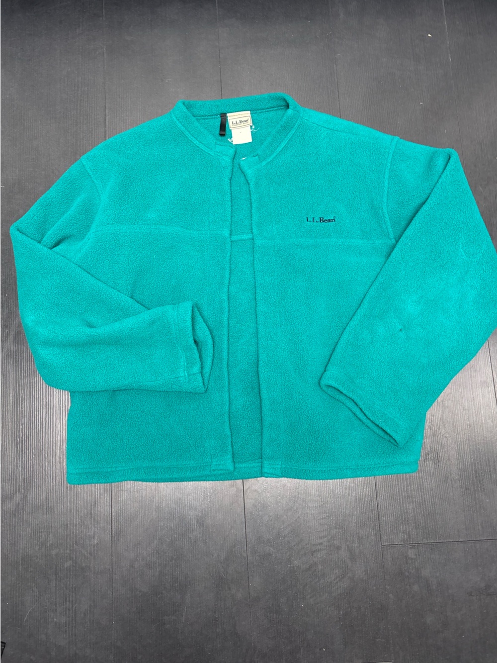 L.L.Bean Teal Full-Zip Fleece Jacket